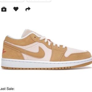Nike Jordan 1 Low SE Twine Orange Quartz Corduroy